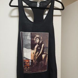 Madonna Black Racer Back Tank Top Size XXL NEW